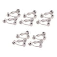 thumbnail image 1 of stanreset 10pcs Ear Clip Converters Earring Accessories Handmade Fashionable Handheld Findings Turn Any Post Studs Into Clip-On Earrings Type3, 1 of 6