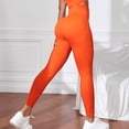 thumbnail image 2 of Women's Ribbed High Waisted Leggings Seamless Stretch Yoga Workout Pants, 2 of 6