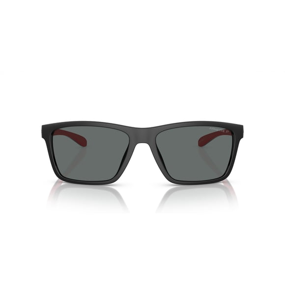 Arnette Man Sunglasses Black Frame, Dark Grey Polarized Lenses, 58MM
