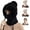 A-black, variant on 3 in 1 Beanie Hat with Scarf and Mask, Windproof Hooded Scarf Warm Knitted Balaclava Face Cover for Winter Outdoor Activities