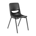 thumbnail image 2 of Flash Furniture HERCULES Polypropylene Heavy-Duty Classroom Stack Chair Black (SFCH003BLKBLK), 2 of 10