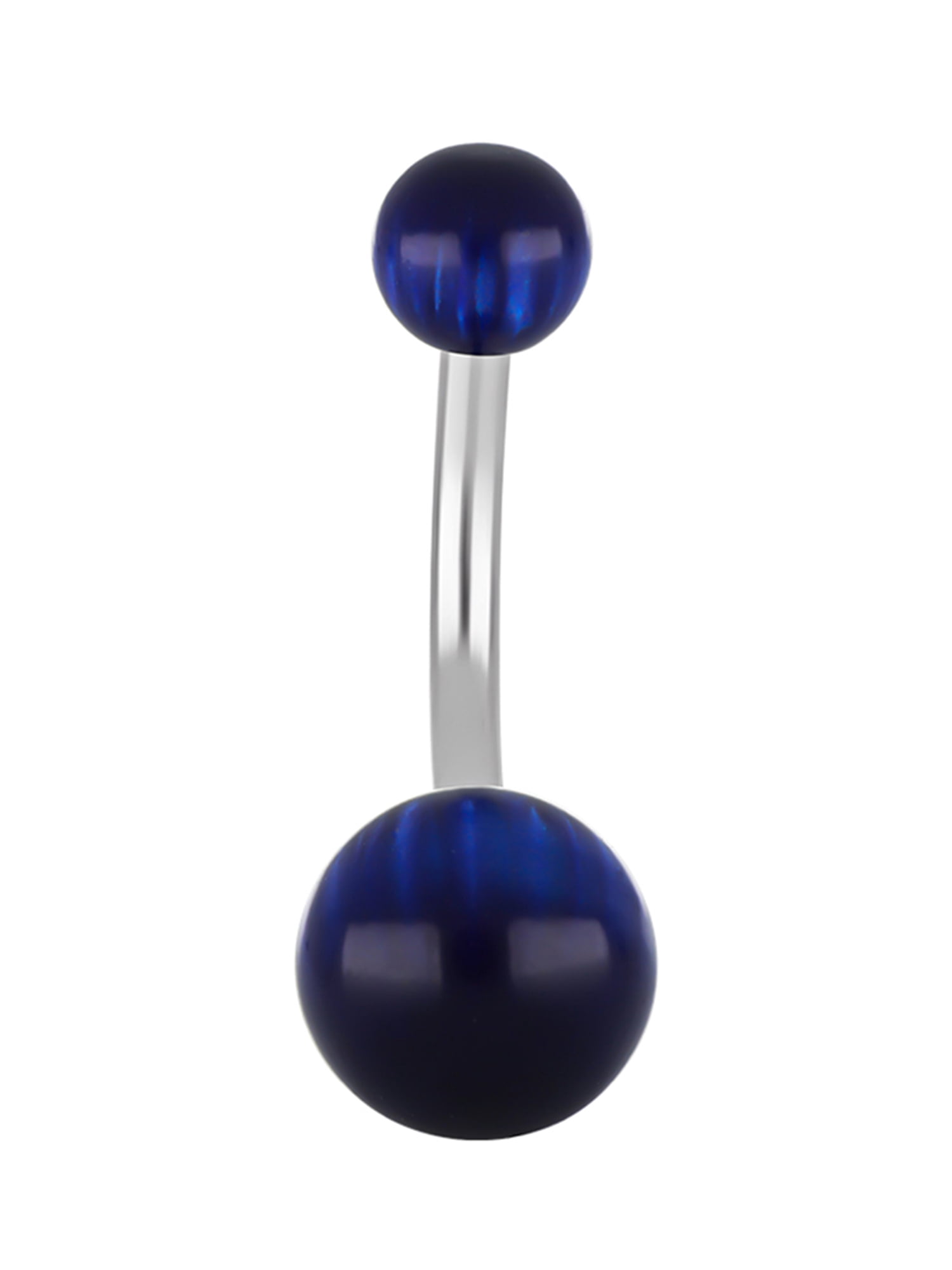 Body Jewelry Women's Stainless Steel 14 Gauge Belly Ring Assorted 5-Pack