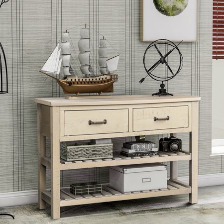 Console Table With 4 Drawers Clearance Tall Mdf Panels Console