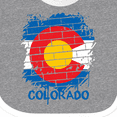 thumbnail image 4 of Inktastic Graffiti Colorado State Flag Boys or Girls Baby Bib, 4 of 4