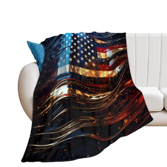 Flag Of The United States Blanket Lightweight Cozy Couch Bed Super Soft And Microfiber Throws Blankets for All Seasons