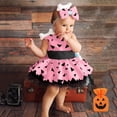 thumbnail image 2 of Girls Halloween Sleeveless Mesh Dress With Headband Candy Bag 3Pcs Kids Holiday Party Costume Set [CHSJU], 2 of 4