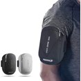 thumbnail image 1 of Universal Comfort Armband Phone Holder Running Armband Adjustable Wristband Phone Holder for Exercise Workout Compatible with iPhone 12/12Pro/Max/Mini iPhone 11/11Pro Samsung All Phones (Black), 1 of 6