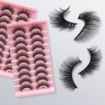 thumbnail image 2 of Colección de Lujo de Pestañas Plumosas, 10 Pares de Visón Falso Premium con Puntas Rizadas, 2 of 5