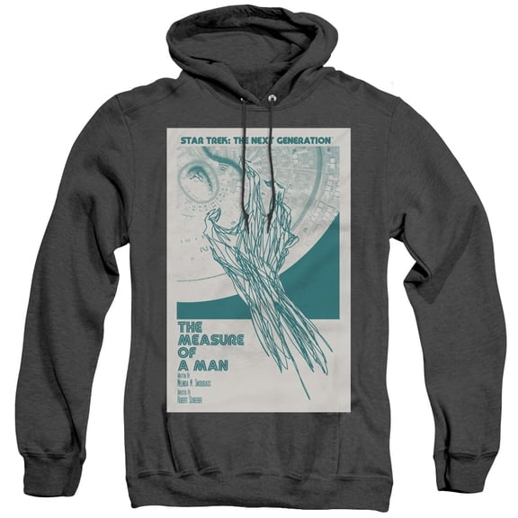 Star Trek Tng Season 2 Episode 9 Adult Heather Hoodie Sweatshirt Black