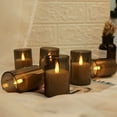 thumbnail image 5 of Flameless LED Candles with Timer 6 Pc Flickering Flameless Candles for Romantic Ambiance and Home Decoration Stable Acrylic Shell，Battery Operated Candles（Grey）, 5 of 9