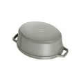 thumbnail image 4 of Staub Cast Iron 1-qt Oval Cocotte - Graphite Grey, 4 of 6