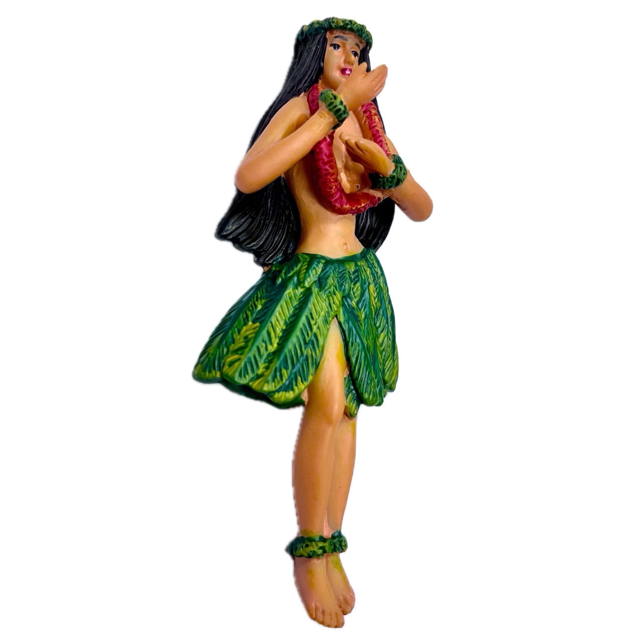 Hand-Painted Magnet, Hula Girl