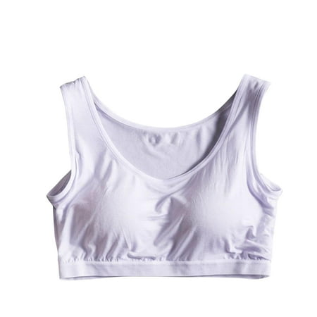 ATOYSOY Cotton Lined Sports Bra Everyday Bra Padded Yoga Activewear Clearance Bralette Solid Color Underwear Teens Comfort Bra Push Up Breathable Workout Wireless Tank Tops S