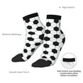 thumbnail image 4 of Goofa Soccer Ball Pattern Non Slip Socks with Grips for Elderly, Crew Socks Yoga Hospital Socks Cushioned Sole Gripper Socks for Men Women, 4 of 5