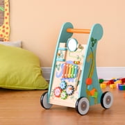 Teamson Kids Preschool Play Lab Safari Animal Toddler Walker & Activity Station