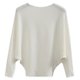 thumbnail image 1 of Suéter suelto con mangas de murciélago y hombros descubiertos para mujer, suéter liso, suéter de punto, tops, 1 of 4