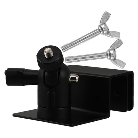 DECOMELODY 1Pack Solar Lighting Mounting Bracket in Black for Roof and Gutter