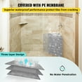 thumbnail image 6 of Waterproof Shower Corner Seat, 22.4x16x20 Inch Tileable Bench, 440lbs Load-Bearing, Leakproof Grey Bathroom Sea, 6 of 11