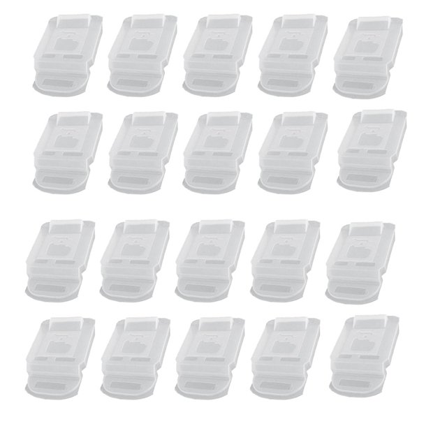20 Piezas Tapa de ProteccióN de Contacto Soporte de BateríA para , Protectora el Polvo para 14,4 V 18 V BateríA de Iones de Litio