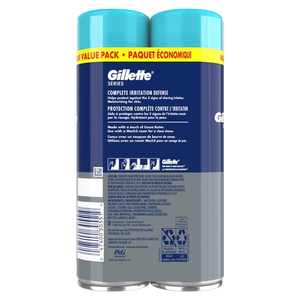 Gillette Series Moisturizing Shaving Gel for Men, Protects Against