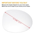 thumbnail image 3 of Reemplazo de vidrio del espejo retrovisor derecho calefaccionado blanco para Renault Twingo 96-06, 3 of 6