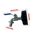 thumbnail image 4 of ziyahi Robinet en Acier Inoxydable Récipient d'Eau de Pluie Robinet Universel Étanche Adaptateur de Robinet, 4 of 6