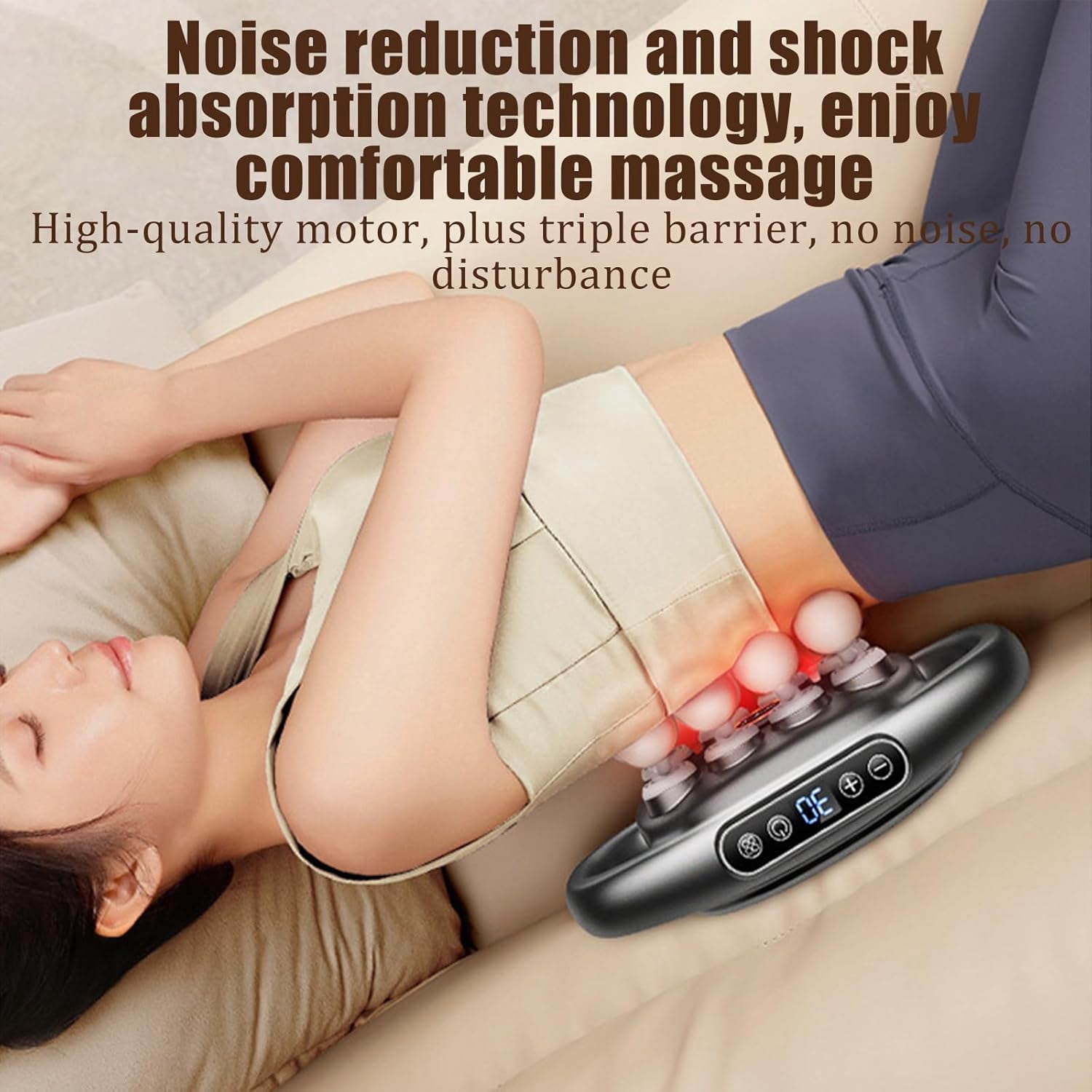 Pameza Massager, 16/8 Head Massage Gun Deep Tissue, 30 Gears, 3 Modes, 48kg Striking Force, Suitable for Deep Tissue Any Part of The Body (Black-16 Head)