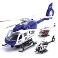 thumbnail image 4 of New Realistic Police Helicopter Plane Pull Back Led Music Model Kids Toy Collection/YY 25-26, 4 of 5