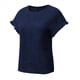 thumbnail image 2 of Blusas de Verano para Mujer, Camisetas de Cuello Redondo y Corta, Camisas de Trabajo Informales con Textura, Blusas Holgadas Azul Oscuro S, 2 of 7