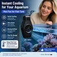 thumbnail image 3 of Aquarium Cooling Fan for Small Fish Tank, 2-Speed Adjustable Mini Chiller with Clip Mount for 1-6 Gallon Nano Tanks,1Pcs, 3 of 9