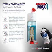 SprayMax 3680067 2K Clear Coat, 11.4 oz, Satin