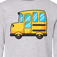 thumbnail image 4 of Inktastic Cute School Bus Long Sleeve Youth T-Shirt, 4 of 5