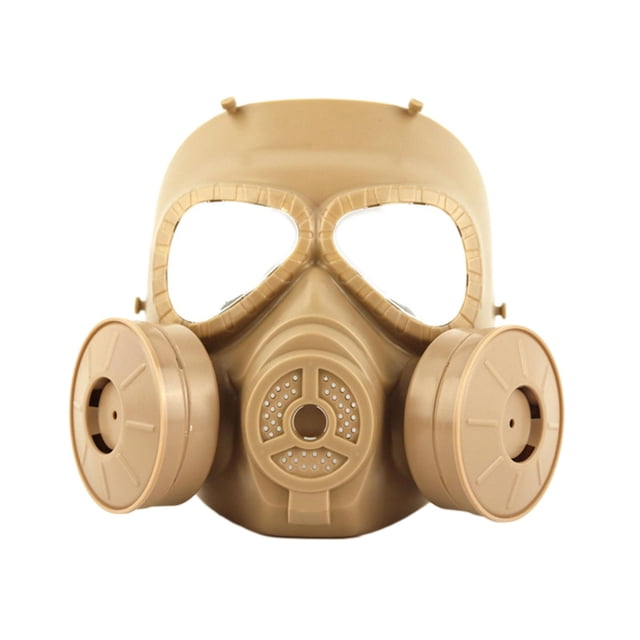 Game Prop Protective Whole Face Eyes Protector Guard CS Full Face Clear Lens Brown
