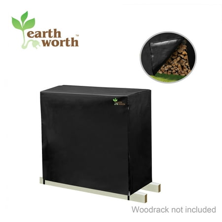 1966 Earth Worth Firewood Log Rack Cover 4 Ft Black