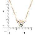thumbnail image 2 of Minnie Mouse Pink Plated Cubic Zirconia Pendant Necklace, 16+2 Extender, 2 of 2