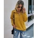 thumbnail image 4 of Sudadera Prettygarden casual de manga larga para mujer, color amarillo, 4 of 6