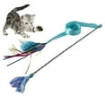 thumbnail image 2 of Cat Wand Funny Ribbon Interactive Tassel Cat Teaser Cat Toy Kitten Toy, 2 of 10