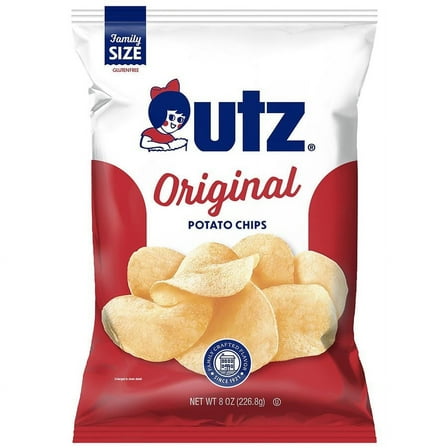 Utz Potato Chips Original 8.0 oz Pack of 2