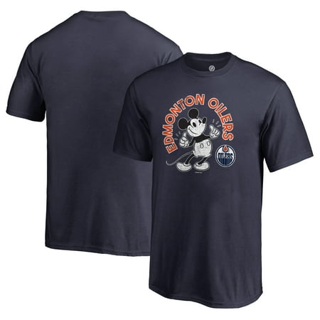 - Edmonton Oilers Fanatics Branded Youth Disney Mickey's True Original Arch T-Shirt - Navy