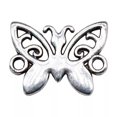 thumbnail image 2 of K-KED 240 Pcs Tibetan Silver Butterfly Connectors 15x12MM DIY Delicate Jewelry Making C15177, 2 of 3
