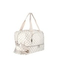 thumbnail image 3 of No Boundaries Women's Dome Weekender Bag, Tan Checker, 3 of 5