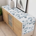 thumbnail image 4 of Coastal Blue Table Runner - 108 Inch Long, Kitchen Dining Table Runner Dresser Scarves, Retro Ocean Coral Shell Starfish Seahorse Farmhouse Decor for Coffee Tables Wedding Party Banquet, 4 of 8