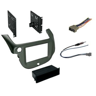 Single DIN Car Stereo Radio Dash Install Kit For 2001-2005 Honda Civic – Black, American International HONK809