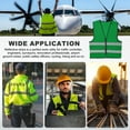 thumbnail image 7 of Uxcell High Visibility Reflective Safety Vest, Class 2 Construction Work Vest Smooth Zipper Front for Construction Safety Use Grass Green, 7 of 7