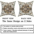 thumbnail image 3 of Tan Blue Brown Ethnic Boho Throw Pillow Covers 20x20 Inch Bohemian Carpet Vintage Black Teal Grey Floral Decorative Pillows Cases Farmhouse Accent Home Decor For Bedroom Couch Sofa Porch Set Of 2, 3 of 6