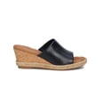 thumbnail image 4 of Walking Cradles Adele Women Wedge Slide Sandal In Black Nappa Leather, 4 of 6