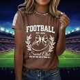 thumbnail image 2 of Womens Fashion Rugby Print Short Sleeve Crew Neck T Shirt Top, 2 of 4