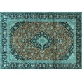 thumbnail image 1 of Ahgly Company Indoor Rectangle Persian Light Blue Traditional Area Rugs, 8' x 12', 1 of 4