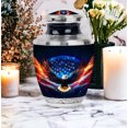 thumbnail image 4 of MUKTIVE Eagle Urn for Human Ashes Adult Female - Military Urns for Human Ashes Adult Mom - Black Funeral Urns for Cremation - 10 Inch Large Urn for Men, 4 of 7