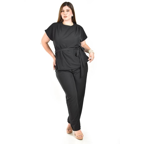 Set de tela ligera Roman Fahion / Tallas Extras, 4354 (Negro) negro 36